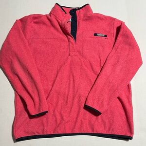 Columbia Pink Fleece with Navy Trim
